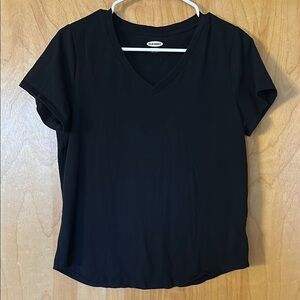 Old Navy Women's Black Everywear V-Neck Top